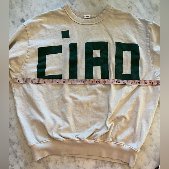 Clare V CIAO oversized sweatshirt XS 
⭐️color transfer - Picture 6 of 11